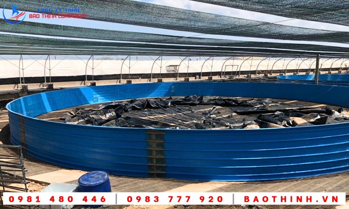 Hồ tròn Composite được lắp đặt tại Việt Úc - Bạc Liêu 16 Hồ tròn Composite được lắp đặt tại Việt Úc - Bạc Liêu
