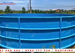 Lắp đặt hồ tròn composite tại Bình Đại - Bến Tre 21 Hồ tròn Composite được lắp đặt tại Bình Đại - Bến Tre