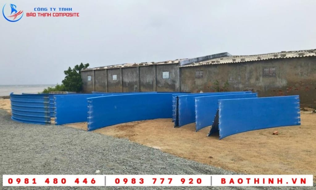 Lắp đặt hồ tròn composite tại Ninh Thuận 15 Hồ tròn Composite được lắp đặt tại Ninh Thuận