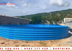 Lắp đặt hồ tròn composite tại Ninh Thuận 23 Hồ tròn Composite được lắp đặt tại Ninh Thuận