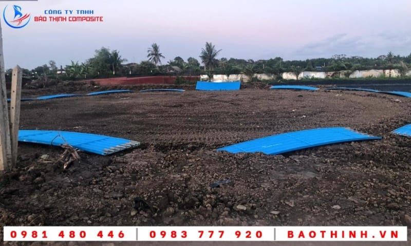 Hồ tròn Composite được lắp đặt tại Vĩnh Châu - Sóc Trăng