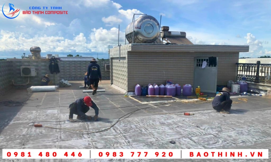 Chống thấm sàn mái tại Vĩnh Châu - Sóc Trăng