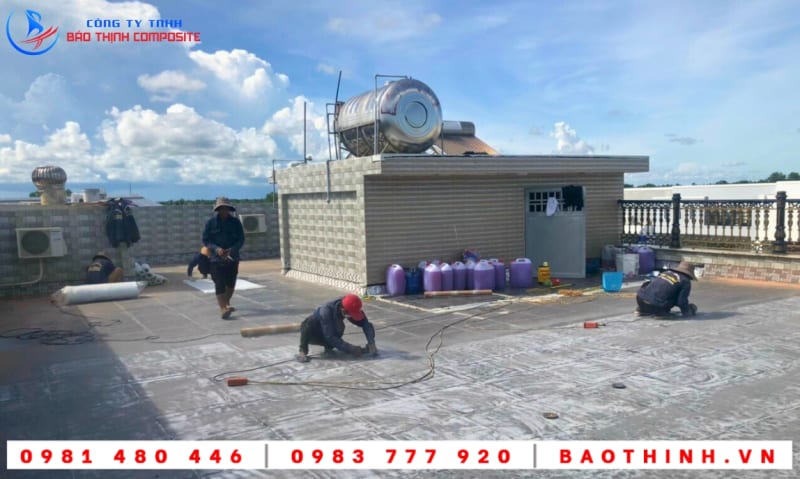 Chống thấm sàn mái tại Vĩnh Châu - Sóc Trăng