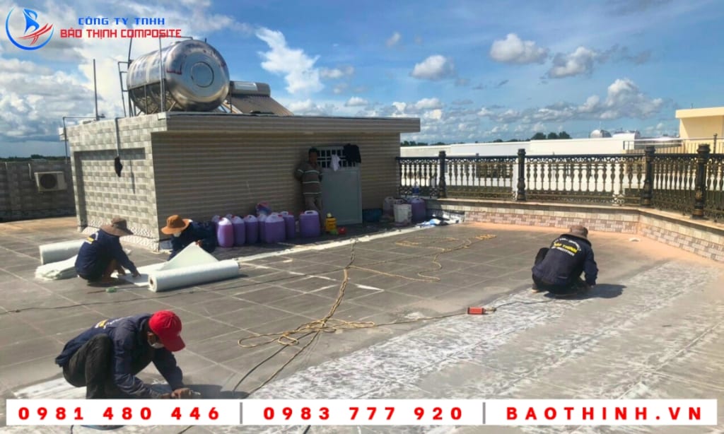 Chống thấm sàn mái tại Vĩnh Châu - Sóc Trăng