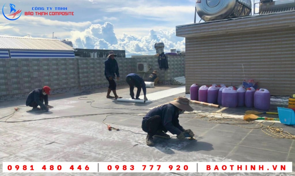 Chống thấm sàn mái tại Vĩnh Châu - Sóc Trăng