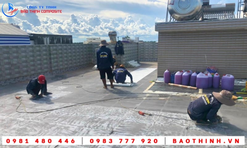 Chống thấm sàn mái tại Vĩnh Châu - Sóc Trăng