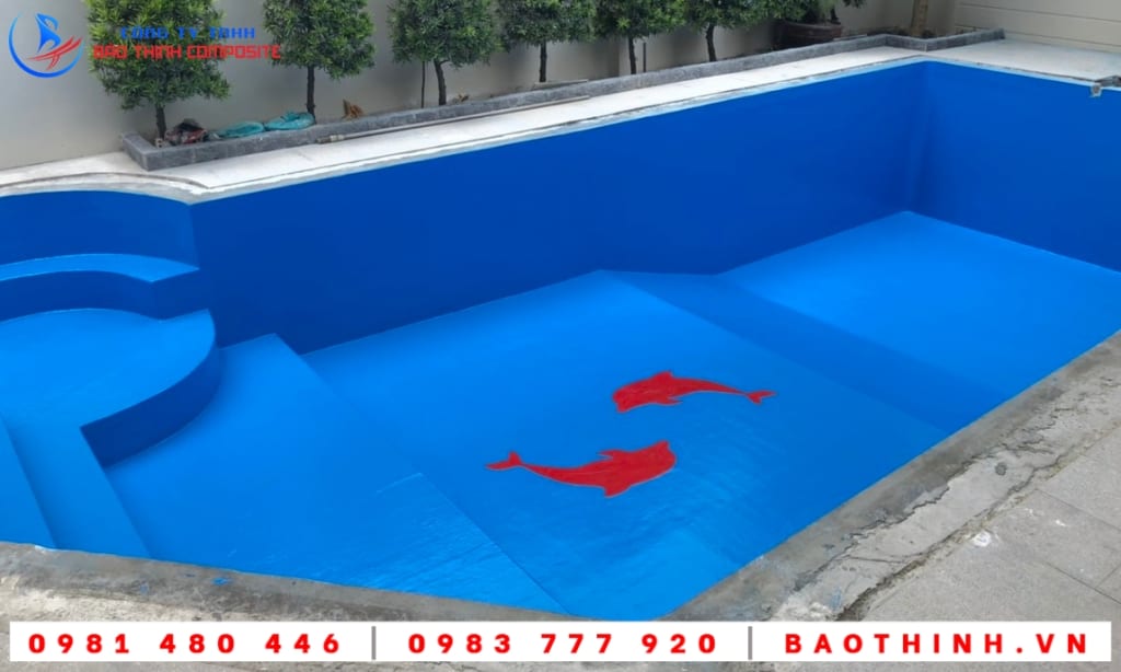 Bọc phủ composite hồ bơi tại TPHCM