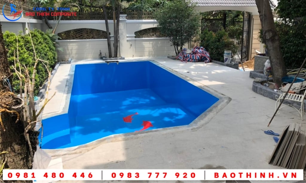 Bọc phủ composite hồ bơi cao cấp tại TPHCM