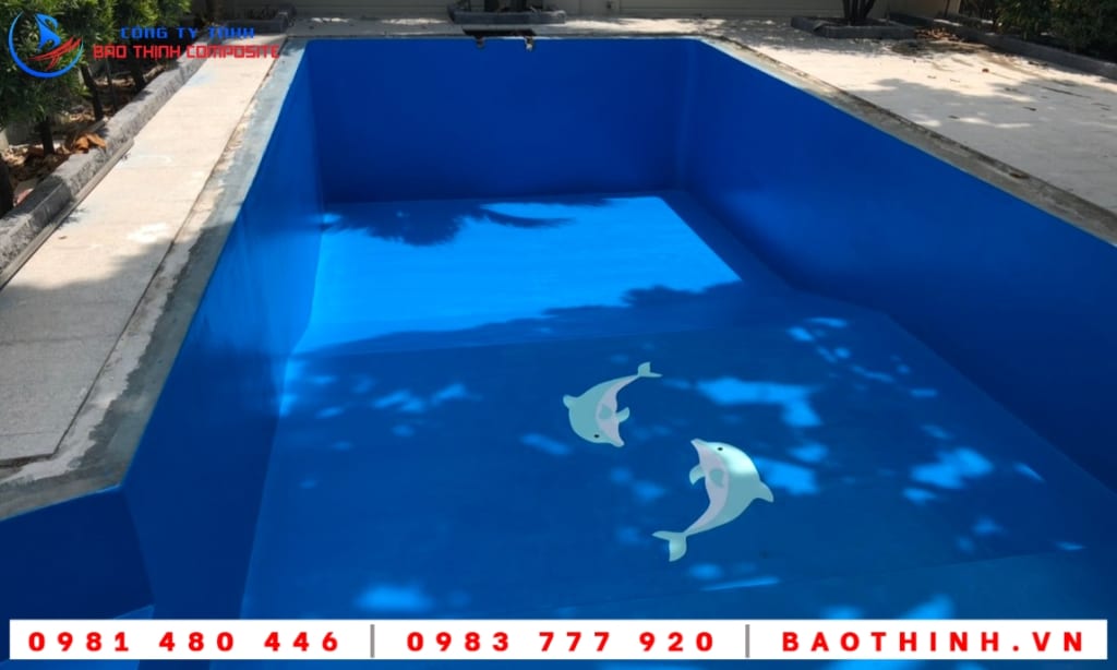 Bọc phủ composite hồ bơi cao cấp tại TPHCM