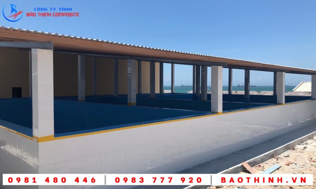 Chống thấm composite hồ chứa nước tại Việt Úc - Bình Thuận