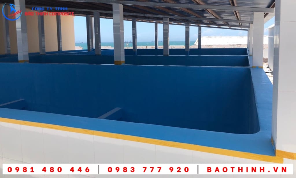 Chống thấm composite hồ chứa nước tại Việt Úc - Bình Thuận