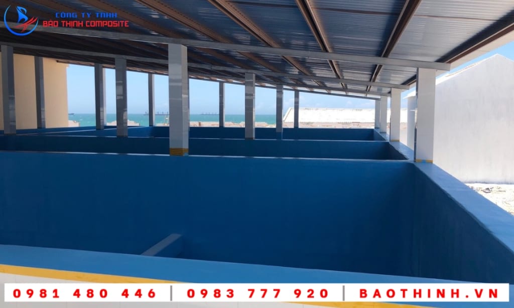 Chống thấm composite hồ chứa nước tại Việt Úc - Bình Thuận