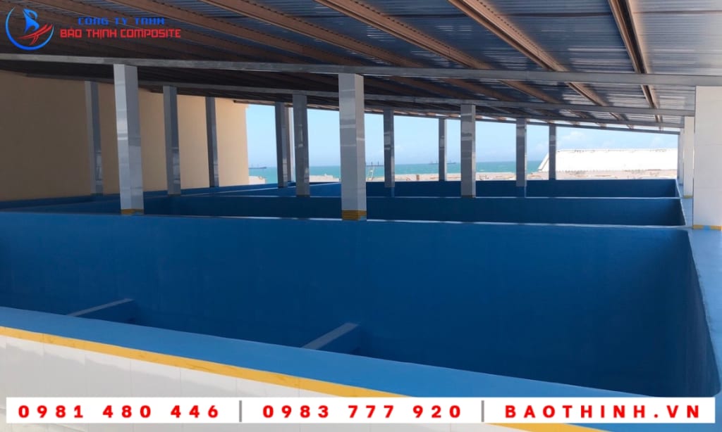 Chống thấm composite hồ chứa nước tại Việt Úc - Bình Thuận