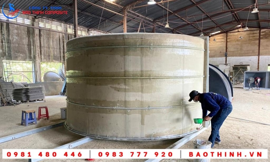 Bồn composite nuôi cá giống - Công ty A.M.T