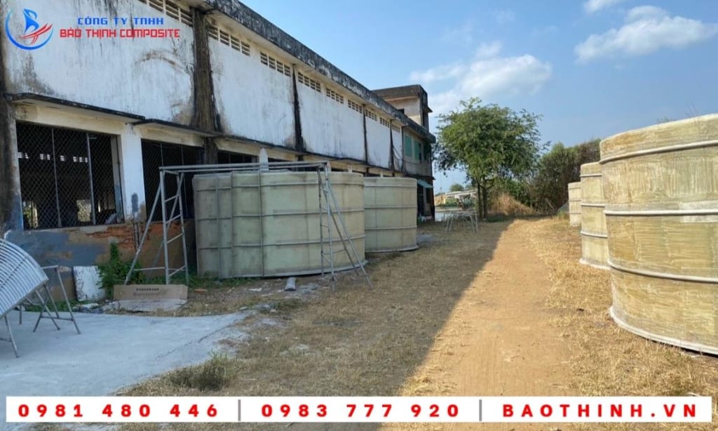 Bồn composite nuôi cá giống - Công ty A.M.T