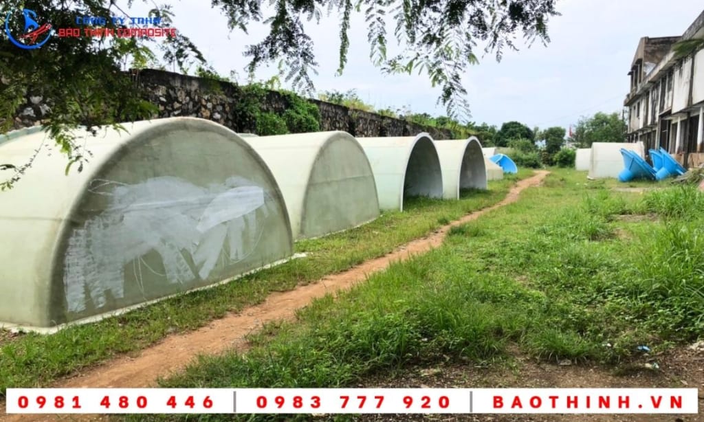 Bồn composite nuôi cá giống - Công ty A.M.T