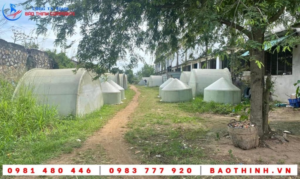 Bồn composite nuôi cá giống - Công ty A.M.T