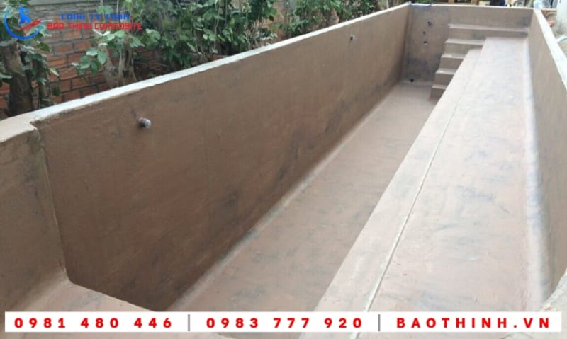 Cách khắc phục xử lý tình trạng thấm nước của hồ bơi 15 Hồ bơi composite được thi công tại Cần Thơ