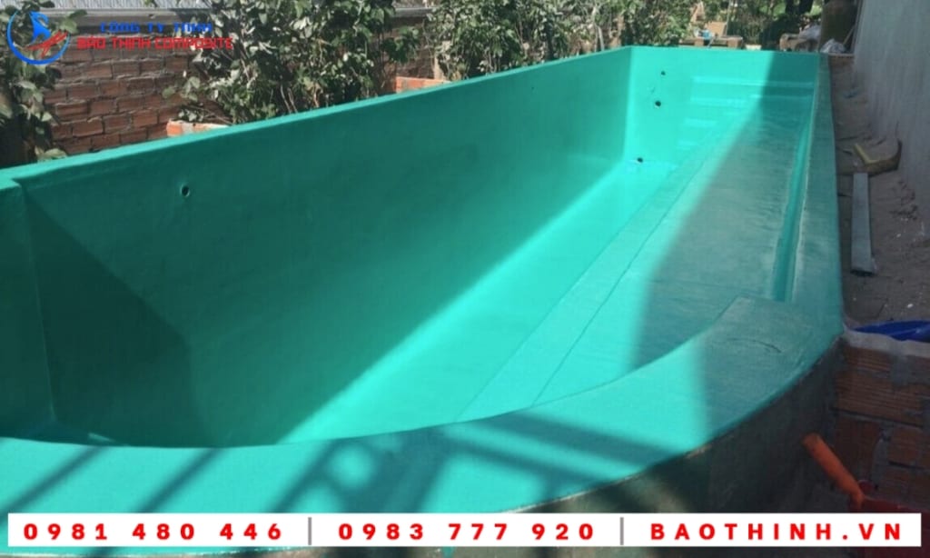 Hồ bơi composite được thi công tại Cần Thơ