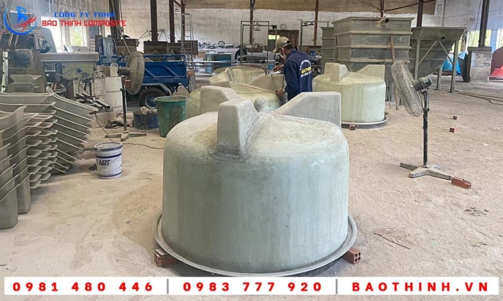 Đơn hàng bồn composite cho Công ty Việt Úc - Bạc Liêu