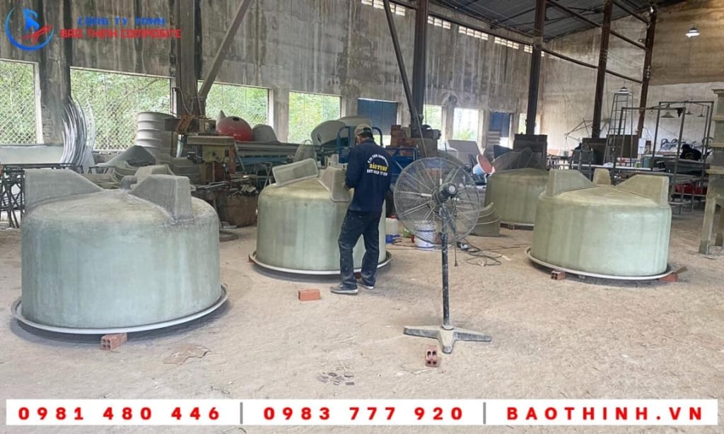 Đơn hàng bồn composite cho Công ty Việt Úc - Bạc Liêu