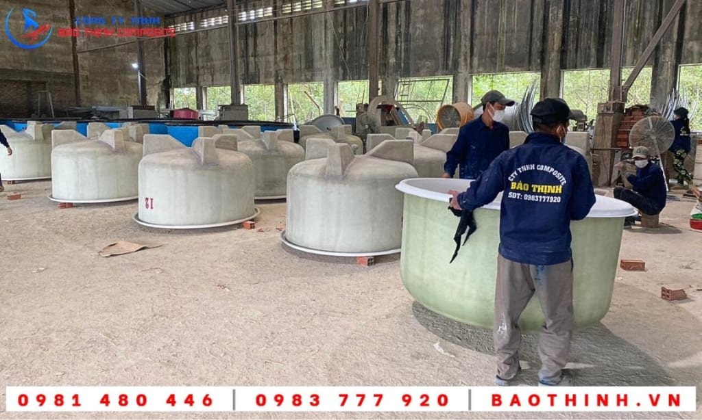 Đơn hàng bồn composite cho Công ty Việt Úc - Bạc Liêu
