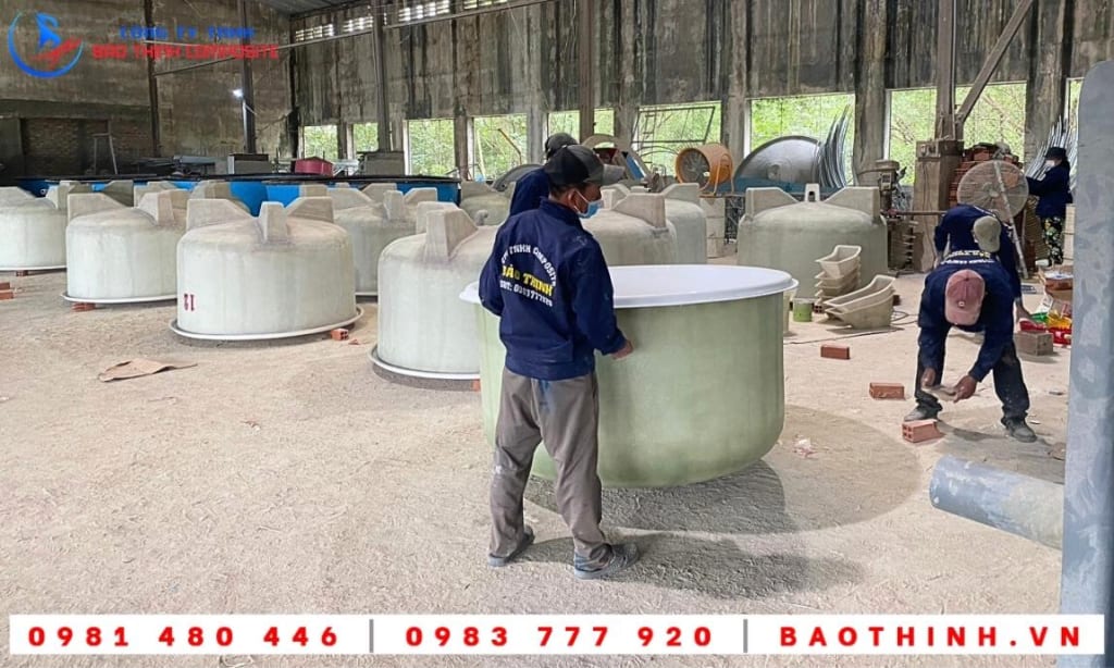 Đơn hàng bồn composite cho Công ty Việt Úc - Bạc Liêu