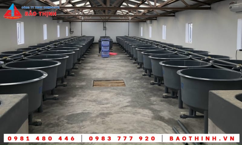 Ưu điểm của bồn composite nuôi thủy hải sản