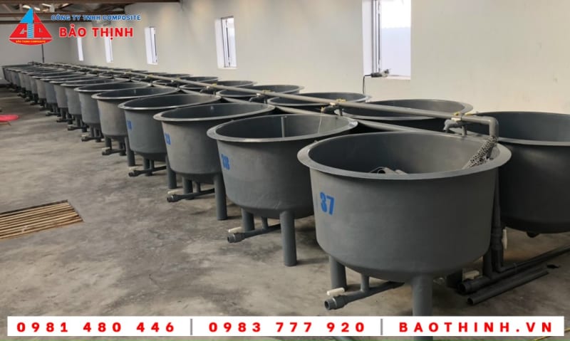 Ưu điểm của bồn composite nuôi thủy hải sản