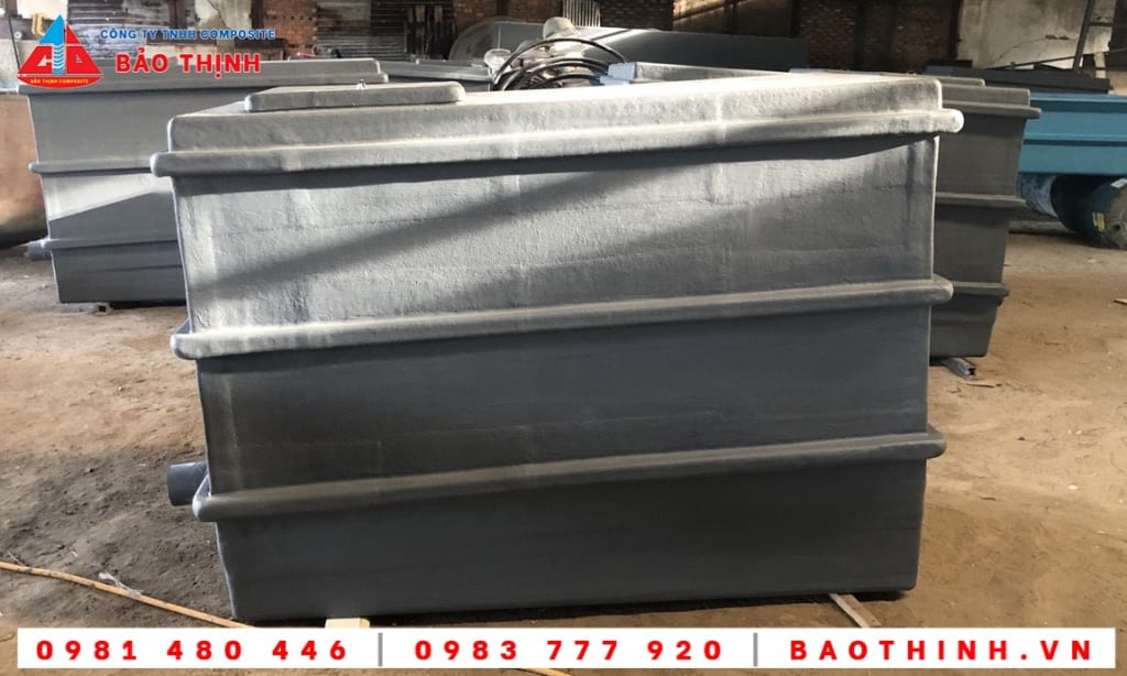 Mẫu sản phẩm bồn composite nuôi thủy