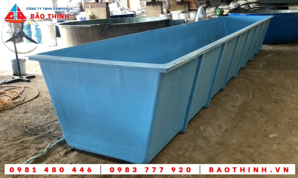 Mẫu sản phẩm bồn composite nuôi thủy