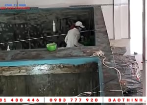 Chống thấm hồ nước Việt Úc - Sóc Trăng 22 Chống thấm hồ nước cho Công ty Việt Úc - Sóc Trăng