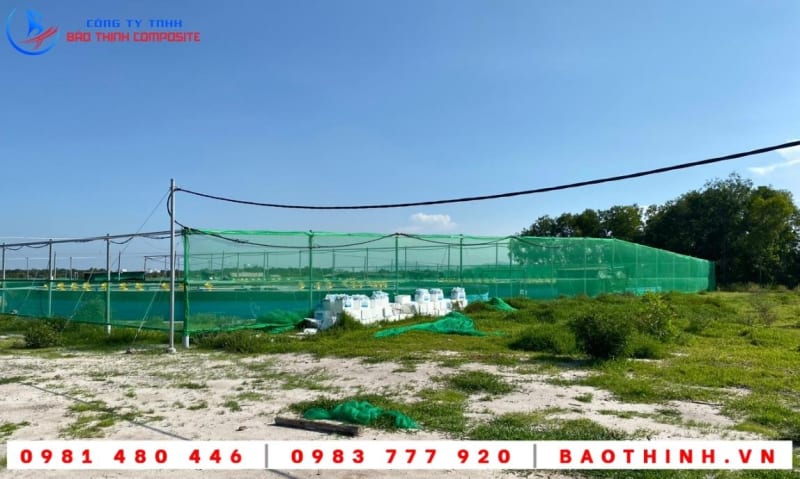 Hồ tròn composite lắp đặt tại Long Sơn - BRVT