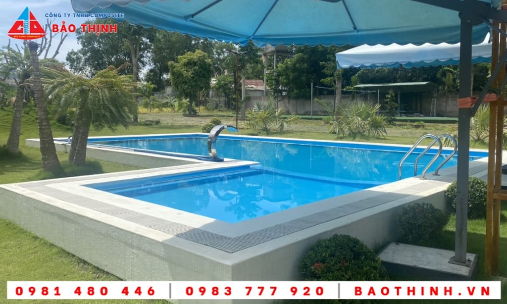 Chống thấm composite hồ bơi Phú mỹ BRVT