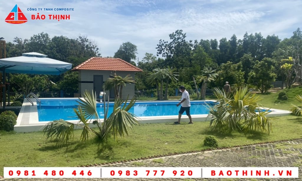 Chống thấm composite hồ bơi Phú mỹ BRVT