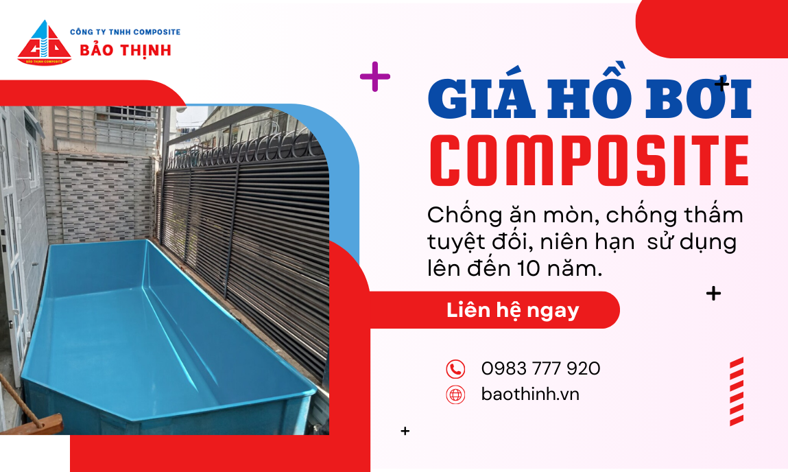 Giá hồ bơi composite đúc sẵn