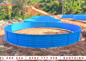 Khung hồ composite nuôi cá tầm lắp đặt tại Đam Rông - Lâm Đồng 14 Khung hồ composite nuôi cá tầm lắp đặt tại Đam Rông - Lâm Đồng