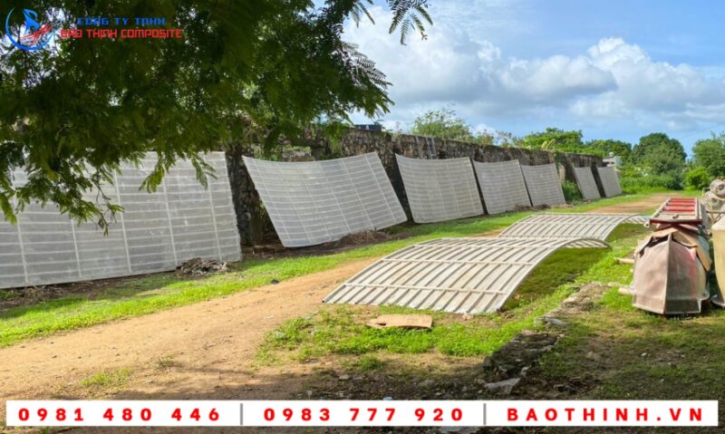 Hồ tròn composite nguyên khối tại Bình Thuận