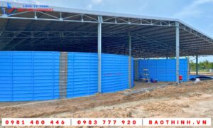 Hồ tròn composite nguyên khối tại Bình Thuận