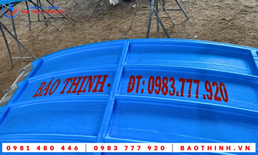 Hồ tròn composite nguyên khối tại Cà Mau