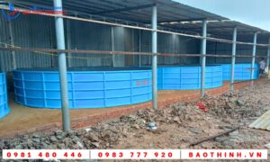 Hồ tròn composite nguyên khối tại Cà Mau