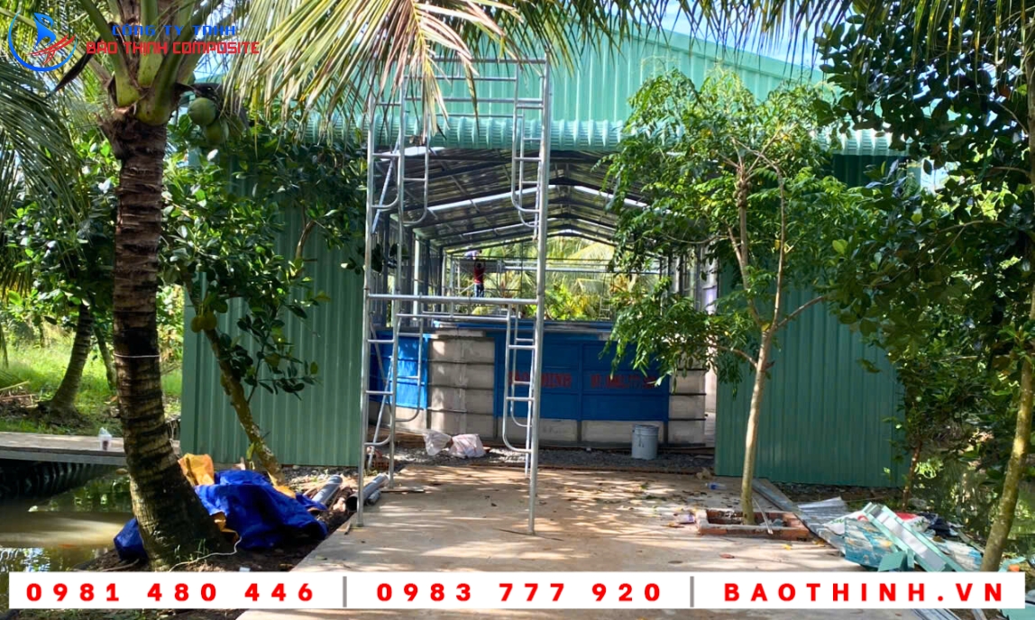 Hồ tròn nguyên khối tại Tiền Giang