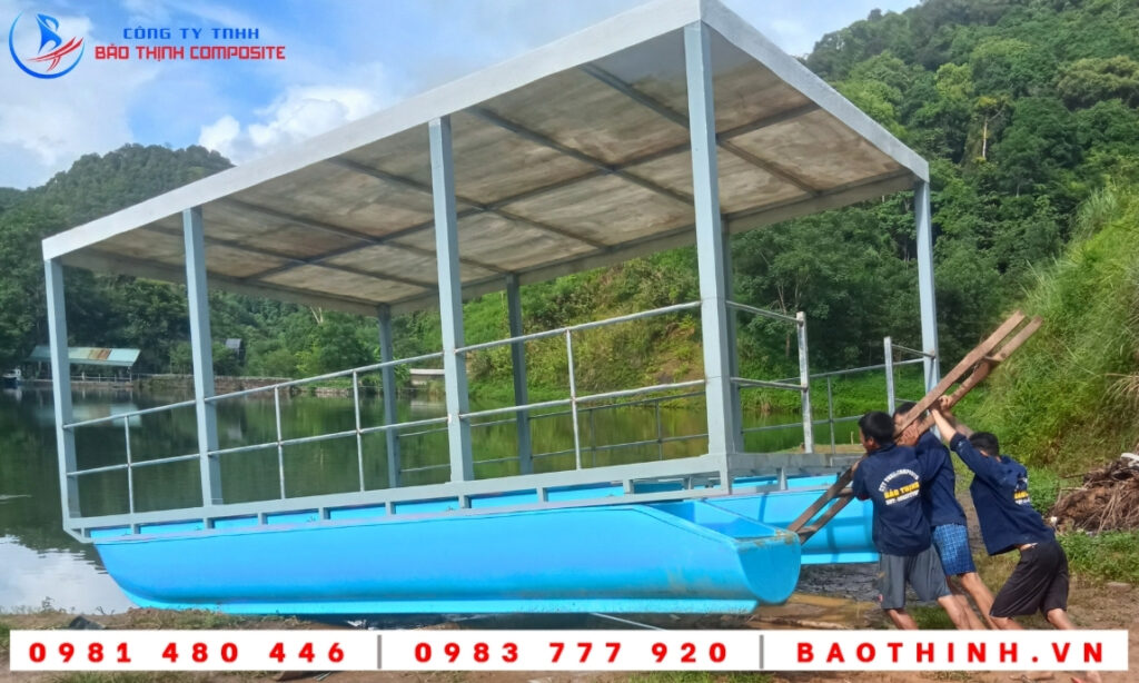 Nhà nổi composite tại Bắc Kạn