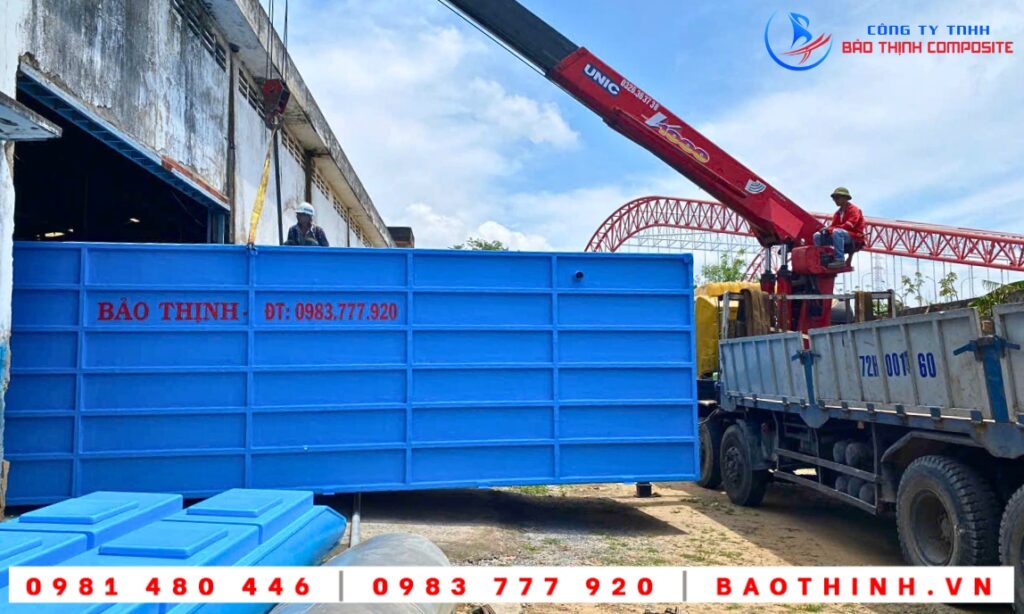 Bồn composite XLNT Công ty Hồng Long tại Phú Mỹ