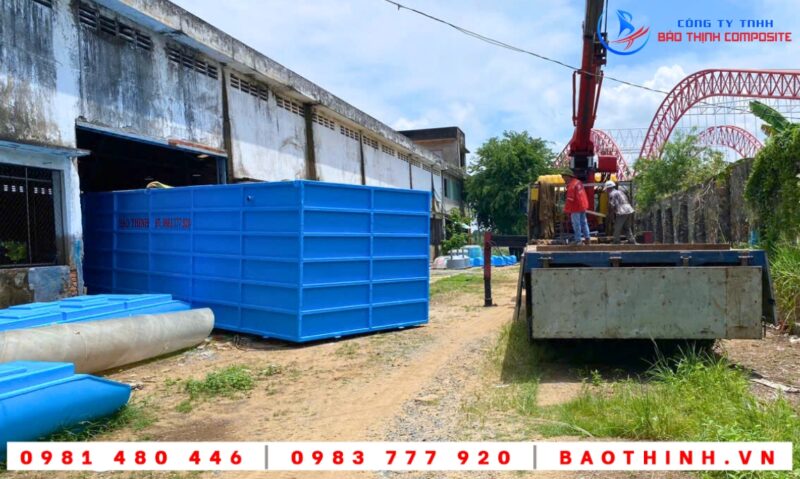 Bồn composite XLNT Công ty Hồng Long tại Phú Mỹ