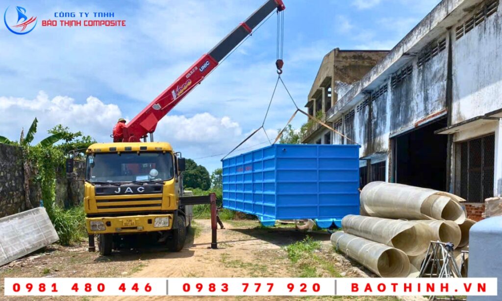 Bồn composite XLNT Công ty Hồng Long tại Phú Mỹ