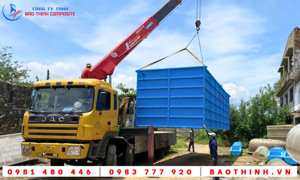 Bồn composite XLNT Công ty Hồng Long tại Phú Mỹ