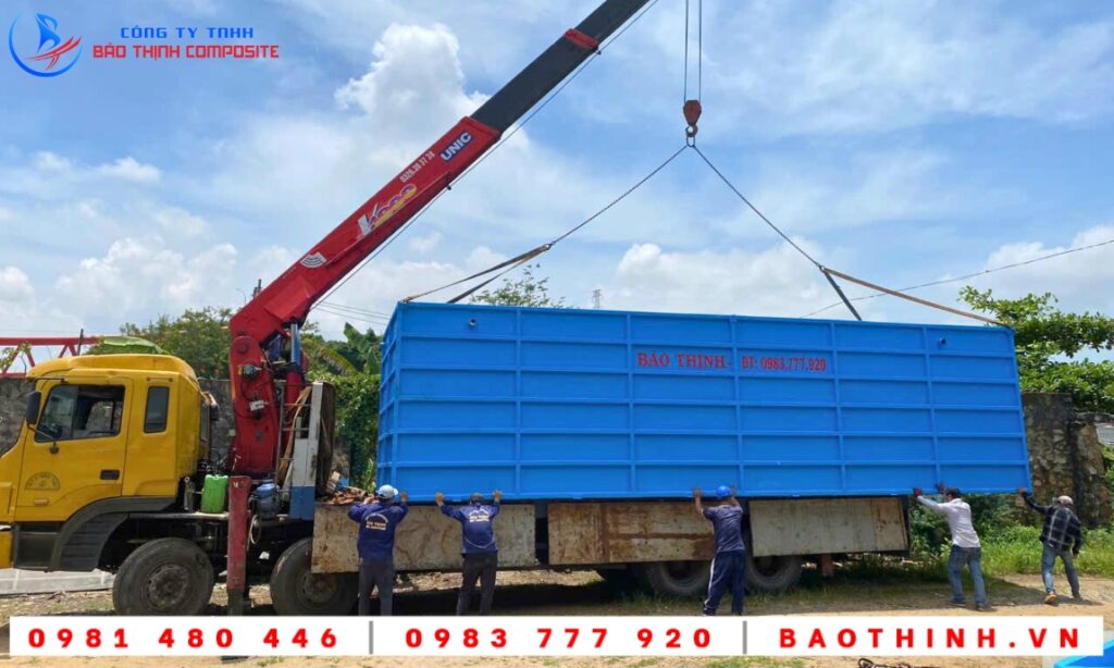 Bồn composite XLNT Công ty Hồng Long tại Phú Mỹ