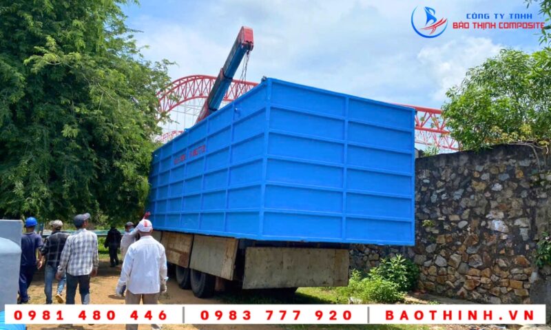 Bồn composite XLNT Công ty Hồng Long tại Phú Mỹ