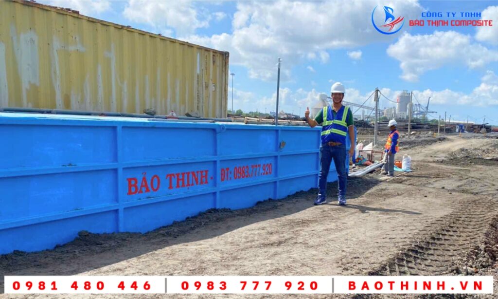 Bồn composite XLNT Công ty Hồng Long tại Phú Mỹ